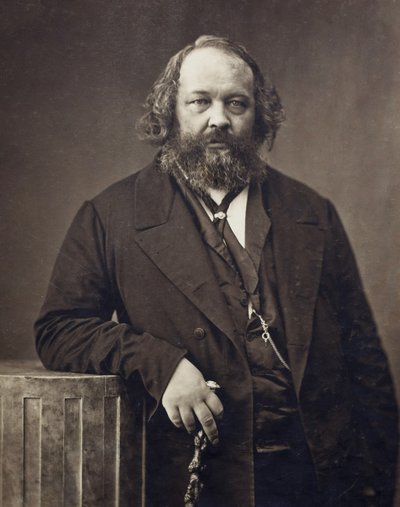 Portrait of Mikhail Alexandrovich Bakunin, ca 1860 by Nadar