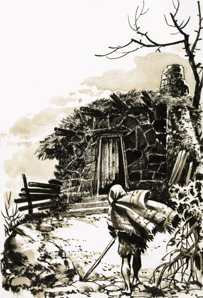 Approaching a Tumbledown Cottage by Nadir Quinto