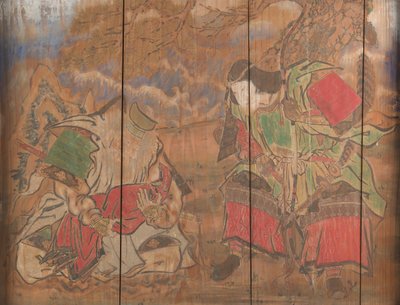 Empress Jingu, Her Minister Takenochi no Sukune, and an Infant the Future Emperor Ojin by Nagano Yasunosuke