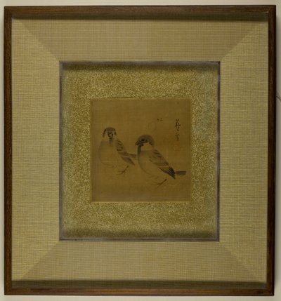 Two Sparrows by Nagasawa Rosetsu