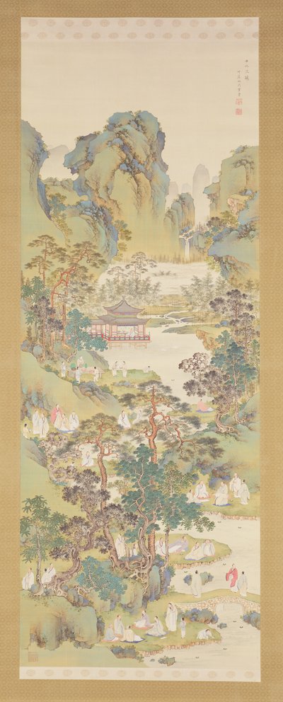 Poetry Gathering at the Orchid Pavilion by Nakabayashi Chikkei