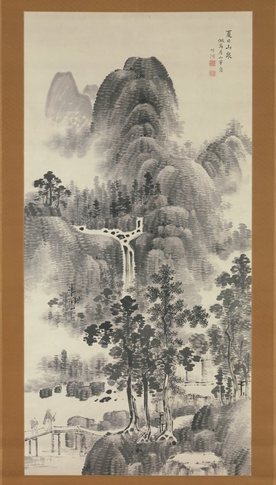 Mountain Stream on a Summer Day by Nakabayashi Chikuto