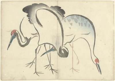 Three Cranes by Nakamura Hochu