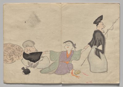 Scene from The Kōrin Picture Book (Volume 1) by Nakamura Hochu