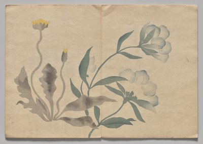Scene from The Kōrin Picture Book (Volume 2) by Nakamura Hochu
