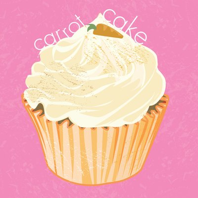 Carrot Cake Cupcake by Nancy Moniz Charalambous