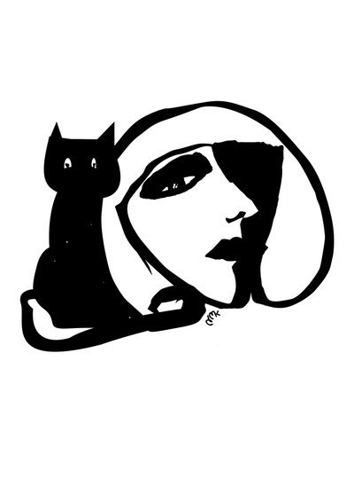 Catty Monday Cat, 2021 by Nancy Moniz Charalambous