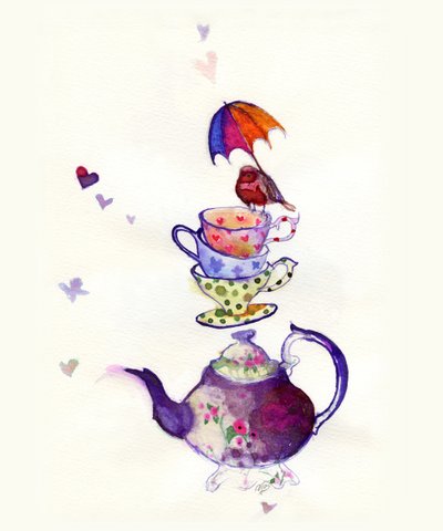 Little Tea bird by Nancy Moniz Charalambous
