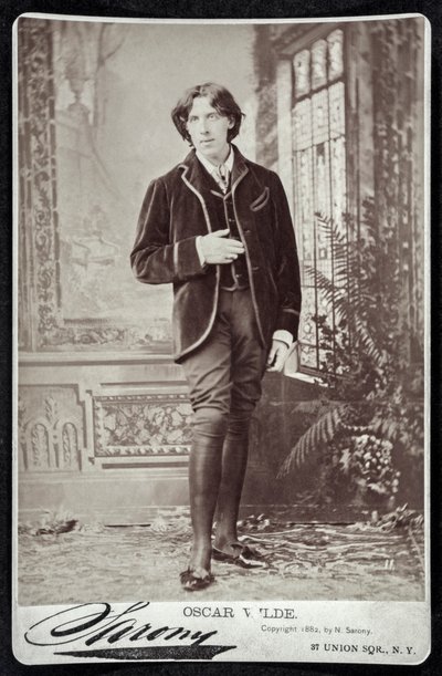 Oscar Wilde in America in 1882 by Napoleon (after) Sarony