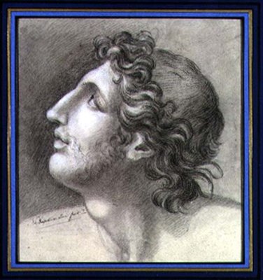Study of a Classical Head, c.1830 by Napoleon Louis Bonaparte