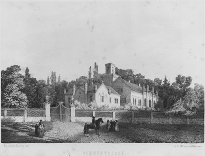 The Castle of Pohrebyszcze where Madame Hanska, wife of the French novelist Honore de Balzac was born by Napoleon Orda