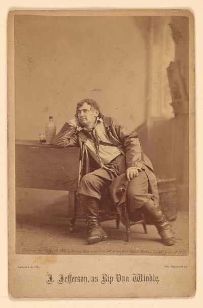 Joseph Jefferson by Napoleon Sarony