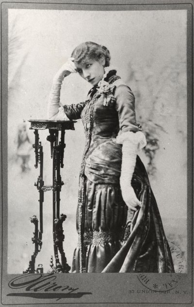 Portrait of Sarah Bernhardt (1844-1923) Taken in the United States by Napoleon Sarony