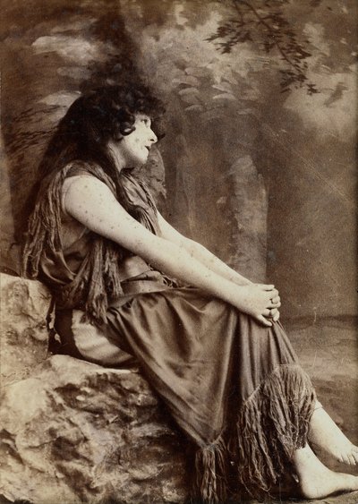 Portrait of Sarah Bernhardt in a New York Production by Napoleon Sarony