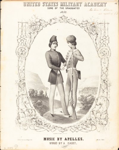 United States Military Academy, Song of the Graduates by Napoleon Sarony, after James McNeill Whistler