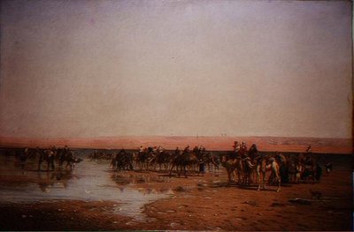 Crossing the Desert by Narcisse Berchere