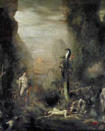 Hercules and the Lernaean Hydra, after Gustave Moreau by Narcisse Berchere