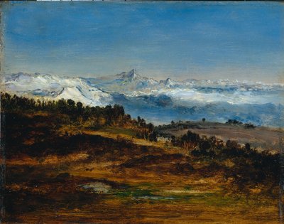 The Pyrenees, the Peak of the Midi de Bigorre by Narcisse Diaz de la Pena