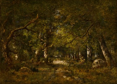 Forest Scene by Narcisse Virgile Diaz de la Peña