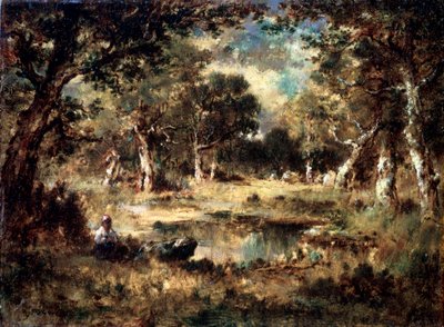 Forest Swamp, 1870 by Narcisse Virgile Diaz de la Peña