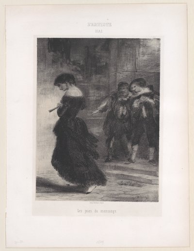 The Joys of Lying, 1830-76 by Narcisse Virgile Diaz de la Peña