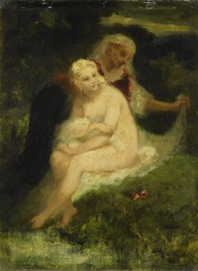 After the Bath by Narcisse Virgile Diaz de la Pena