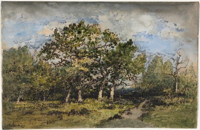 Landscape by Narcisse Virgile Diaz de la Peña