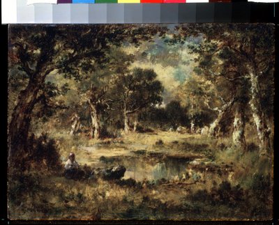 Forest Swamp by Narcisse Virgile Diaz de la Peña