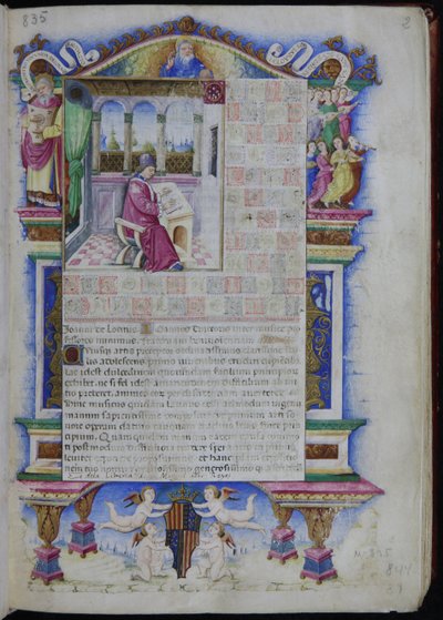 Portrait of Johannes Tinctoris From Opus musices Joannis Tinctoris, 1483 by Nardo Rapicano