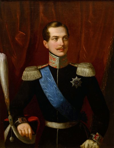 Portrait of the Crown Prince Alexander Nikolayevich (1818-1881) by Natale Schiavoni