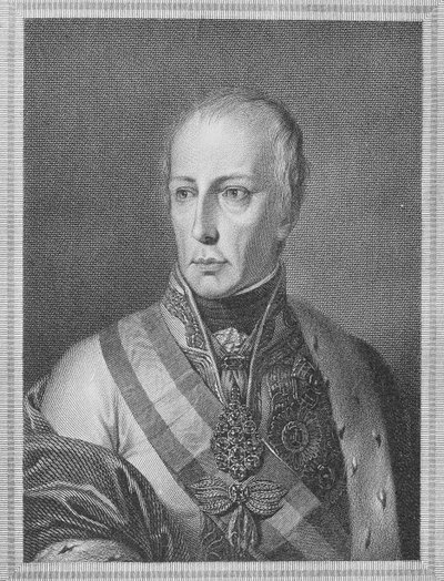 Francis II, Holy Roman Emperor, engraved by Giuseppe Longhi by Natale Schiavoni