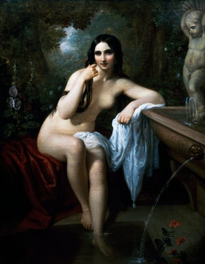 Nymph at the Bath by Natale Schiavoni