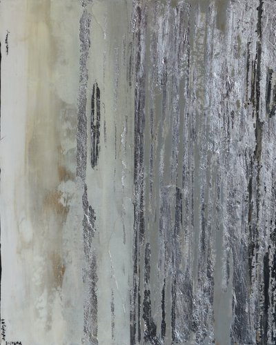 Modern Metallic Abstract by Natalie Avondet