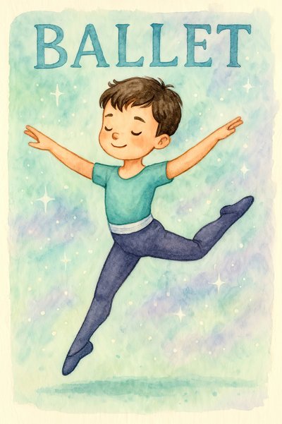 Dreamy Ballet Boy by Natalie Bruns