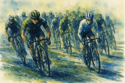 Dynamic Cycling Race by Natalie Bruns