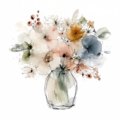 Soft Autumn Bouquet by Natalie Bruns