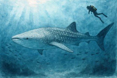Whale Shark Encounter by Natalie Bruns