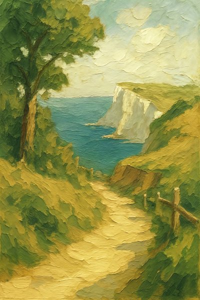 Winding Coastal Path by Natalie Bruns