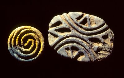 Baked Clay Seals Excavated at Catal Huyuk in Central Anatolia by Nathan Benn