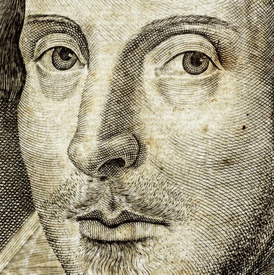 Portrait of William Shakespeare (detail) by Nathan Benn