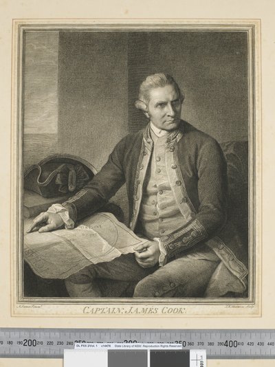 Captain James Cook, engraved by J. K. Sherwin, c.1773-84 (engraving) by Nathaniel (after) Dance Holland
