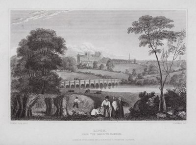 Ripon, from the Road to Masham by Nathaniel (after) Whittock