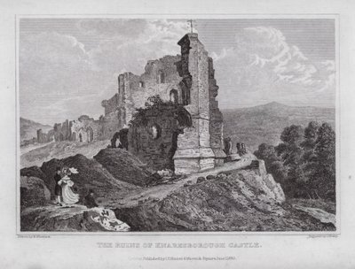The Ruins of Knaresborough Castle by Nathaniel (after) Whittock