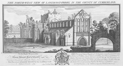 North West View of Lanercost Priory in the County of Cumberland by Nathaniel Buck