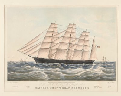 Clipper Ship by Nathaniel Currier
