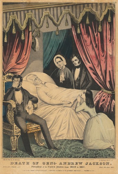 Death of Andrew Jackson by Nathaniel Currier