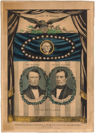 Franklin Pierce and William R. King by Nathaniel Currier