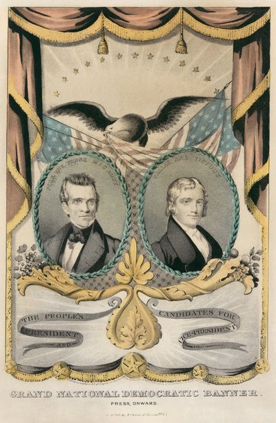 Grand National Democratic Banner by Nathaniel Currier