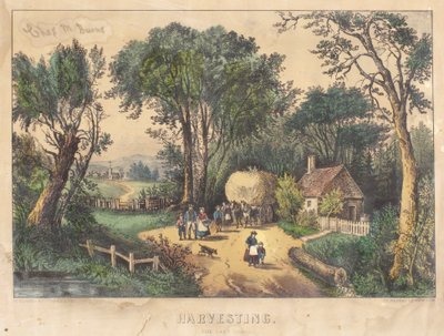 Harvesting. The Last Load by Nathaniel Currier
