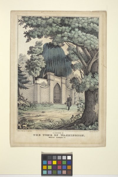 Lafayette At The Tomb Of Washington by Nathaniel Currier